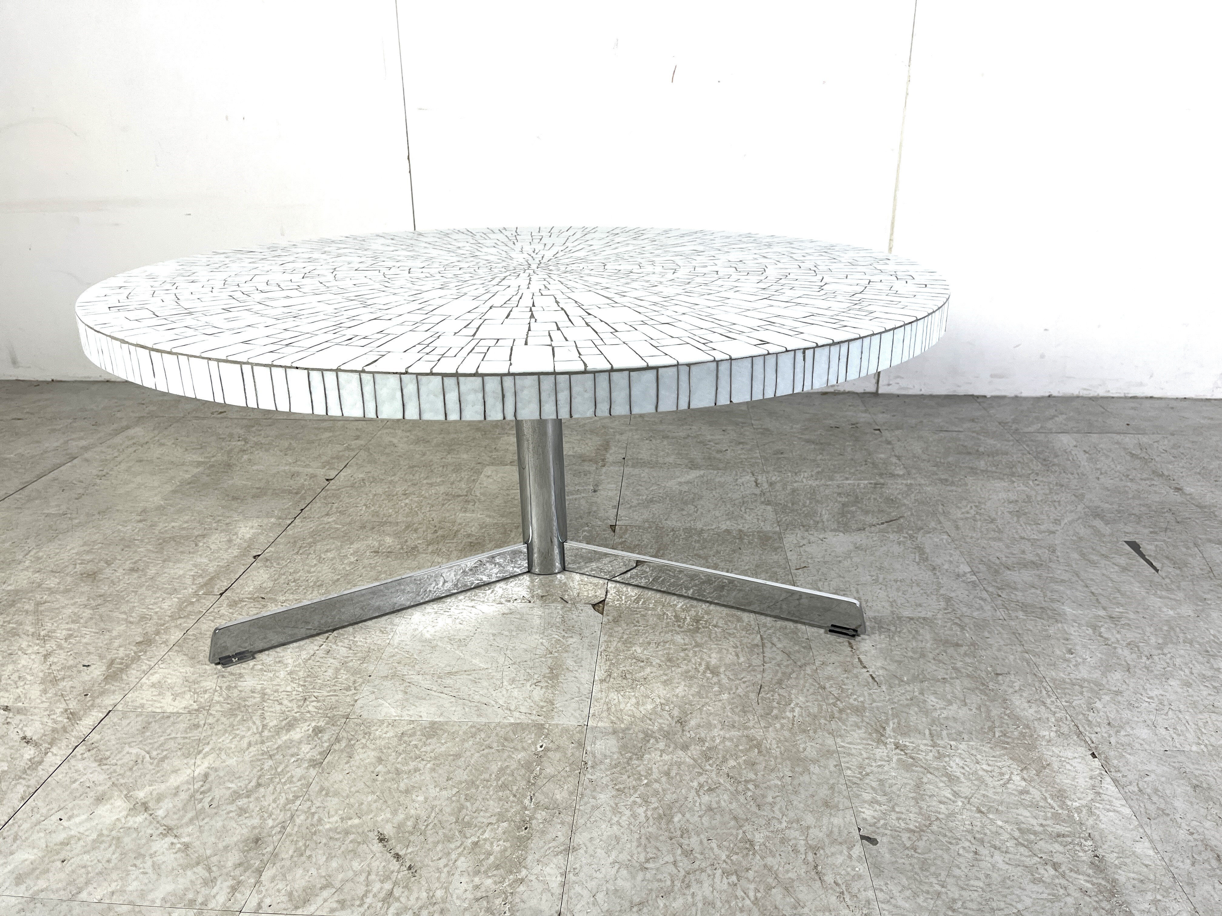 Vintage ceramic mosaic coffee table by Heinz Lilienthal, 1960s