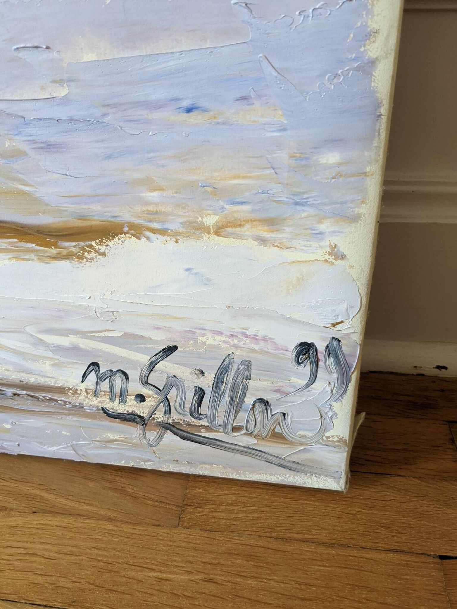 Painting painted with a knife