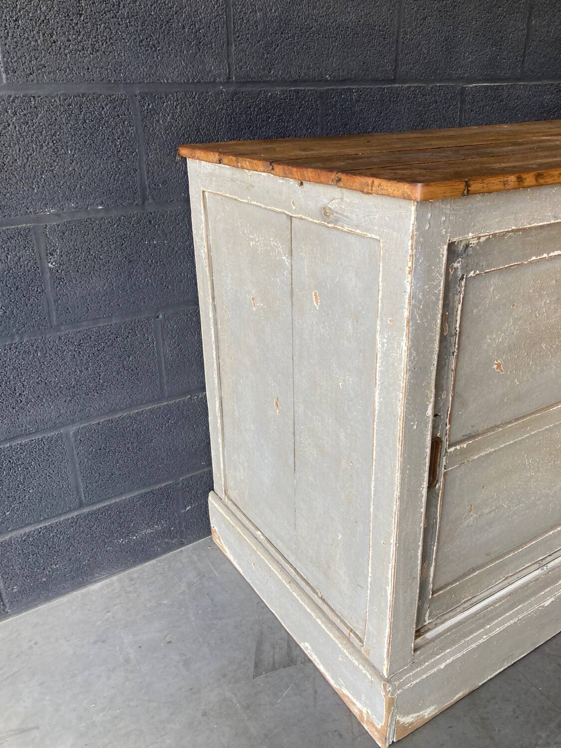 Old trade furniture with sliding door