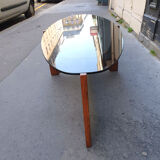 Oval coffee table, Hugues Poignant 60