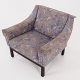 Fauteuil avec pieds en hêtre, design années 1970