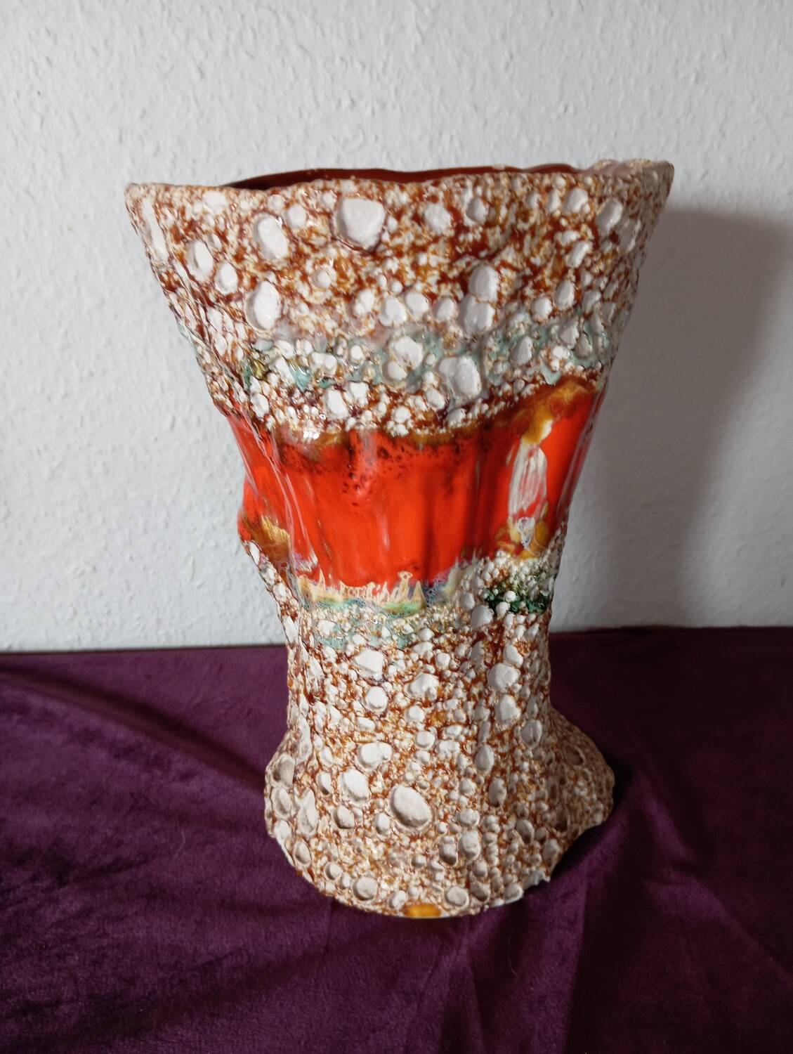 Large Fat Lava Vase