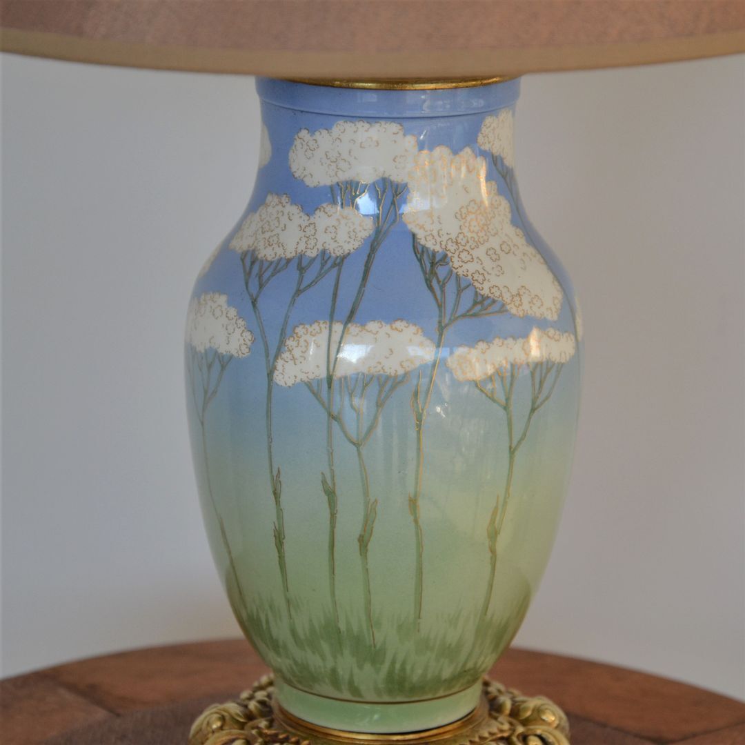 Ceramic table lamp from Lunéville