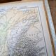 Map of the mountain ranges of France, original printed in 1896