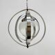 Mid-century glass sphere hanging pendant glass lamp design 1970’s space age Italy