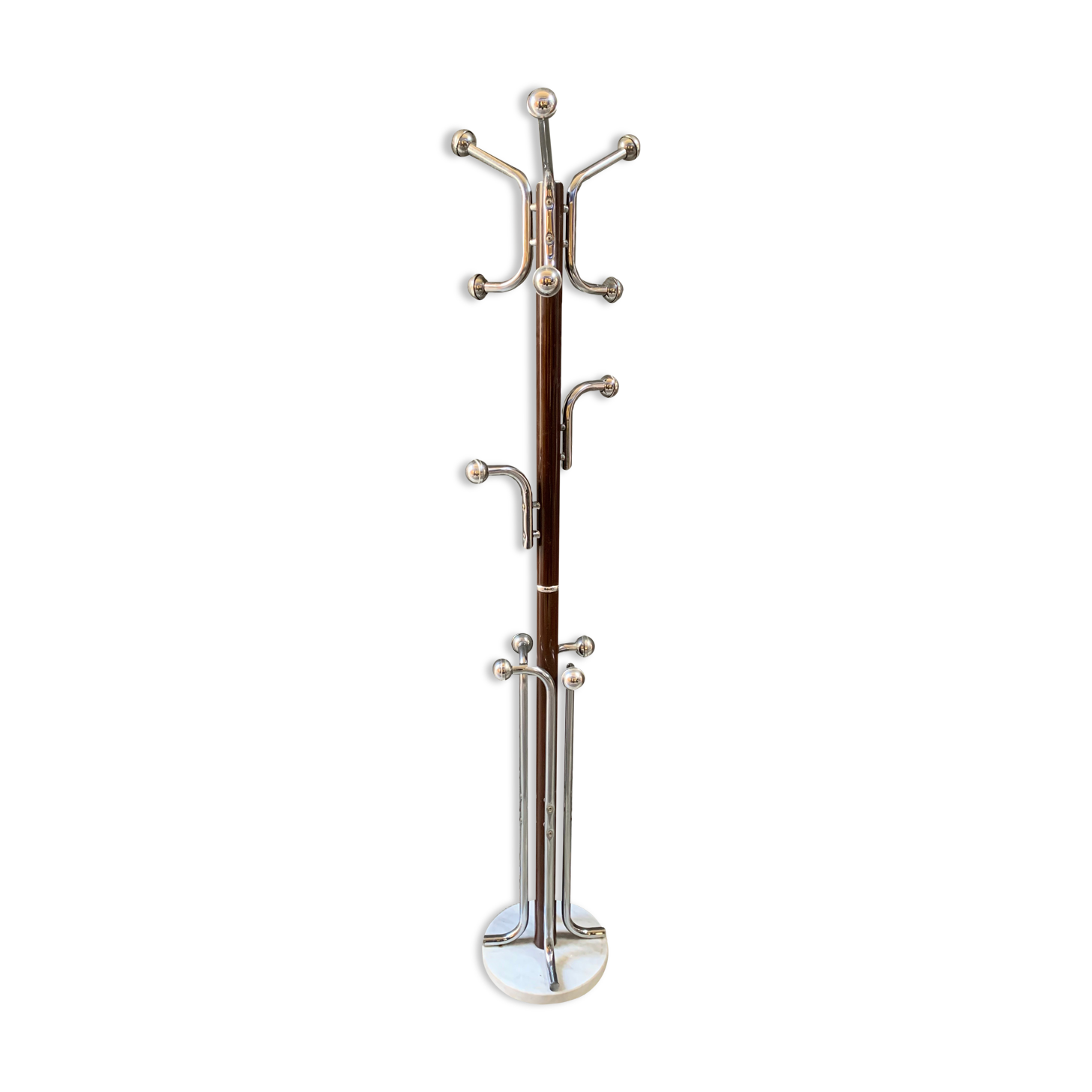 Marble base coat rack from the 1970s