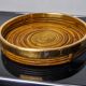 Rattan and brass top, Italy, 1970