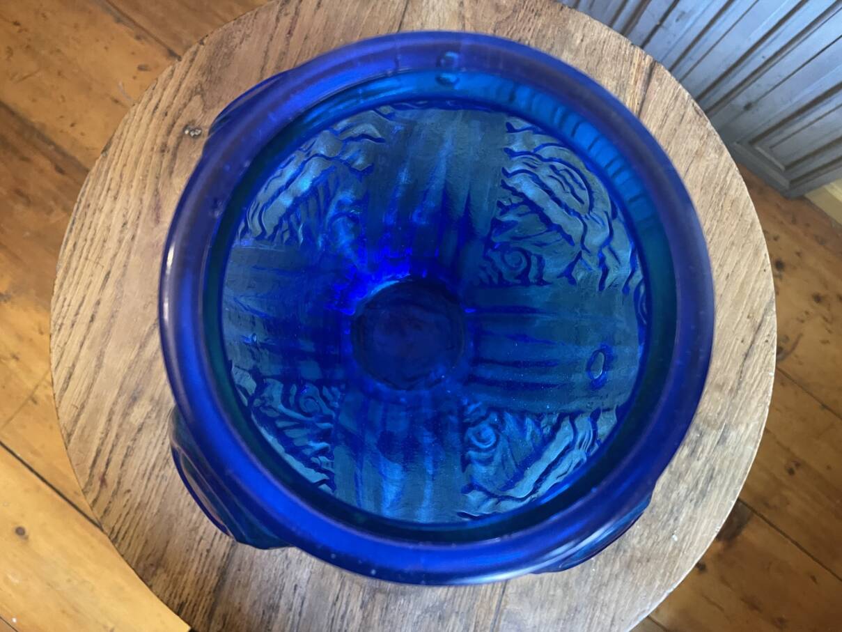 Vaas art deco 1930 Kobalt Blauw Frans