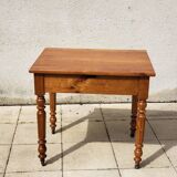 Cherry wood side table and small desk