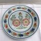 Old Plate Deco QUIMPER HB France Blue Ceramics - Vintage Painted Drawing