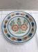 Old Plate Deco QUIMPER HB France Blue Ceramics - Vintage Painted Drawing