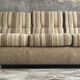 Corner sofa convertible in antique wool brand GMC seats - design 1970