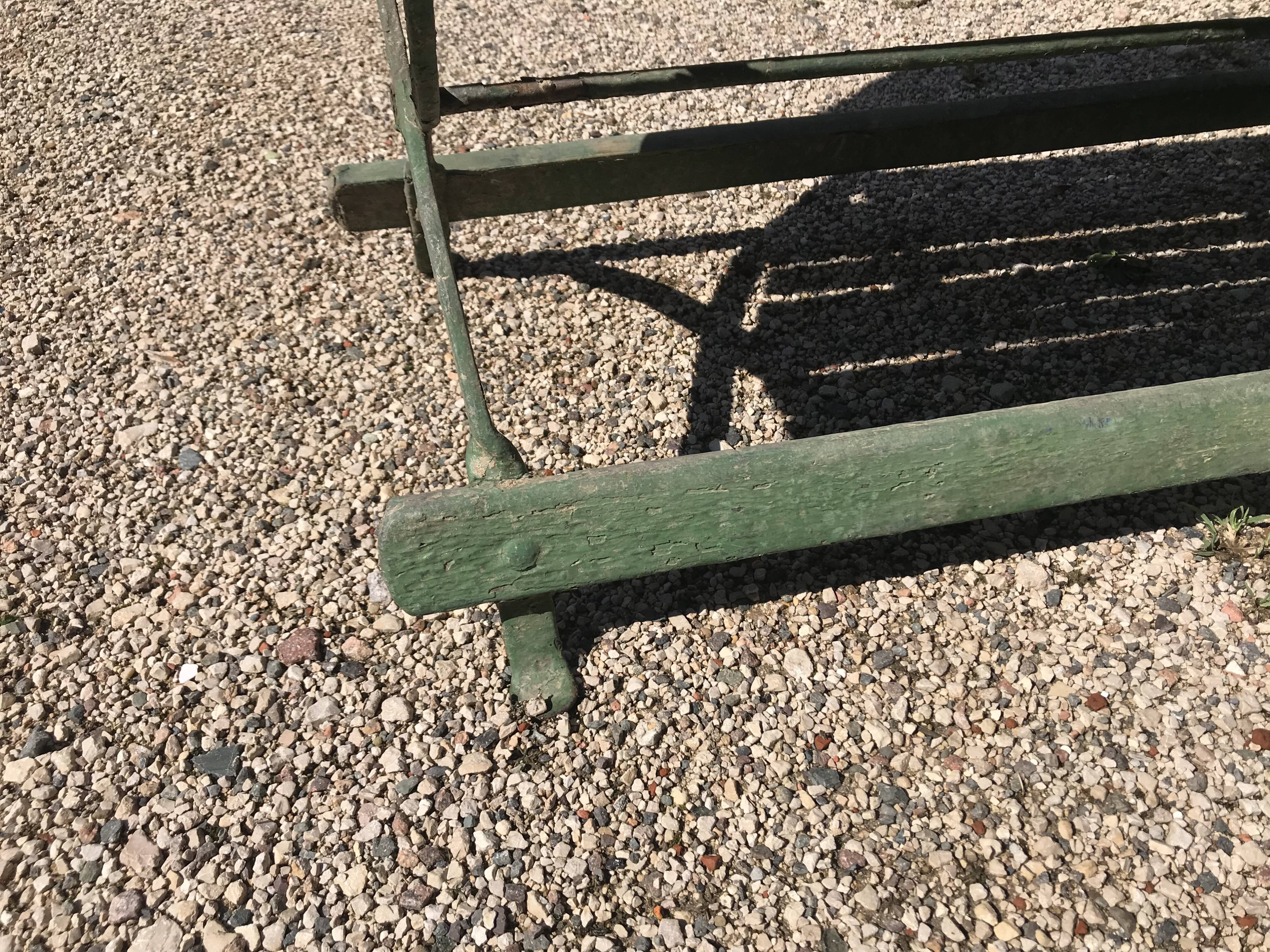 Banc de jardin pliant 1900 vert