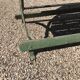 Banc de jardin pliant 1900 vert