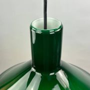 Green Danish glass pendant by Michael Bang for Holmegaard 1972