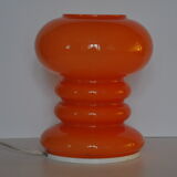 Orange glass table lamp, 1970