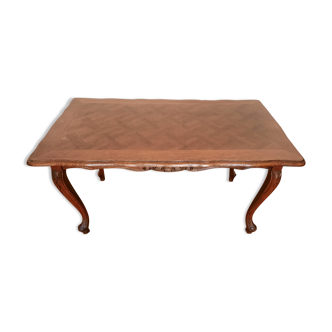 Wooden coffee table of the nineteenth century