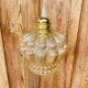 Vintage moulded glass pendant light
