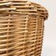 Woven blonde wicker basket