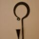 Pair of Swedish wall sconces in wrought iron, mid-20th century style, signed Akta.
