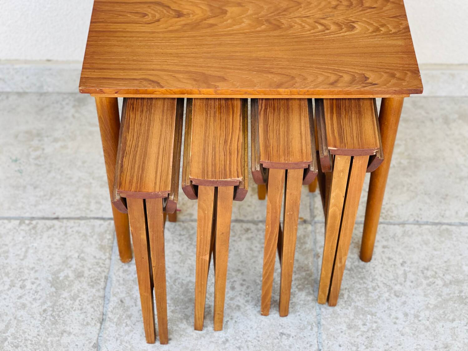 Vintage Scandinavian coffee table in teak from the 1960s.