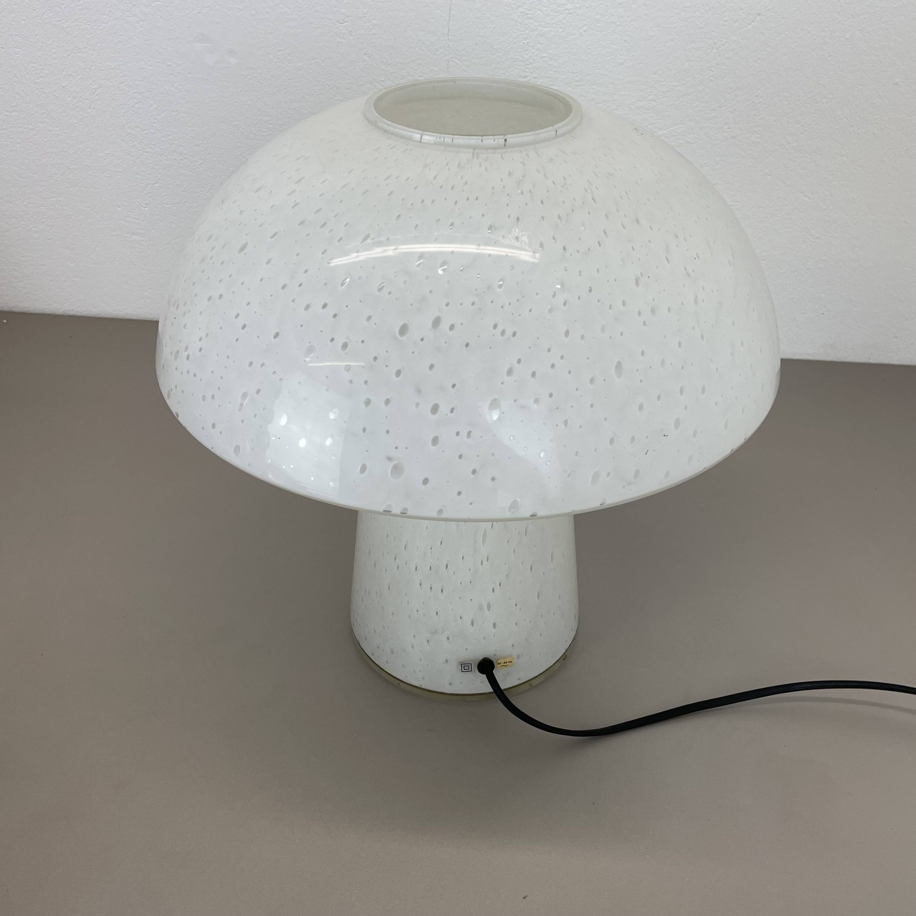 Large 36cm ufo glass table light made by glashütte limburg, germany, 1970s