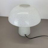 Grande lampe de table en verre ufo de 36 cm fabriquée par glashütte limburg, allemagne, années 1970