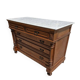 Commode plateau marbre blanc