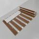 Vintage wall coat rack with 8 hooks and mirror
