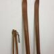 Old pair of wooden skis - vintage sport