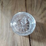 Sucrier en verre moulé ancien vintage dp0421004