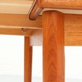 Danish extendable teak dining table by brdr furbo 1960s