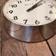 Industrial clock functional brillie alu polished 24 cm station pendulum 1960 ato lepaute