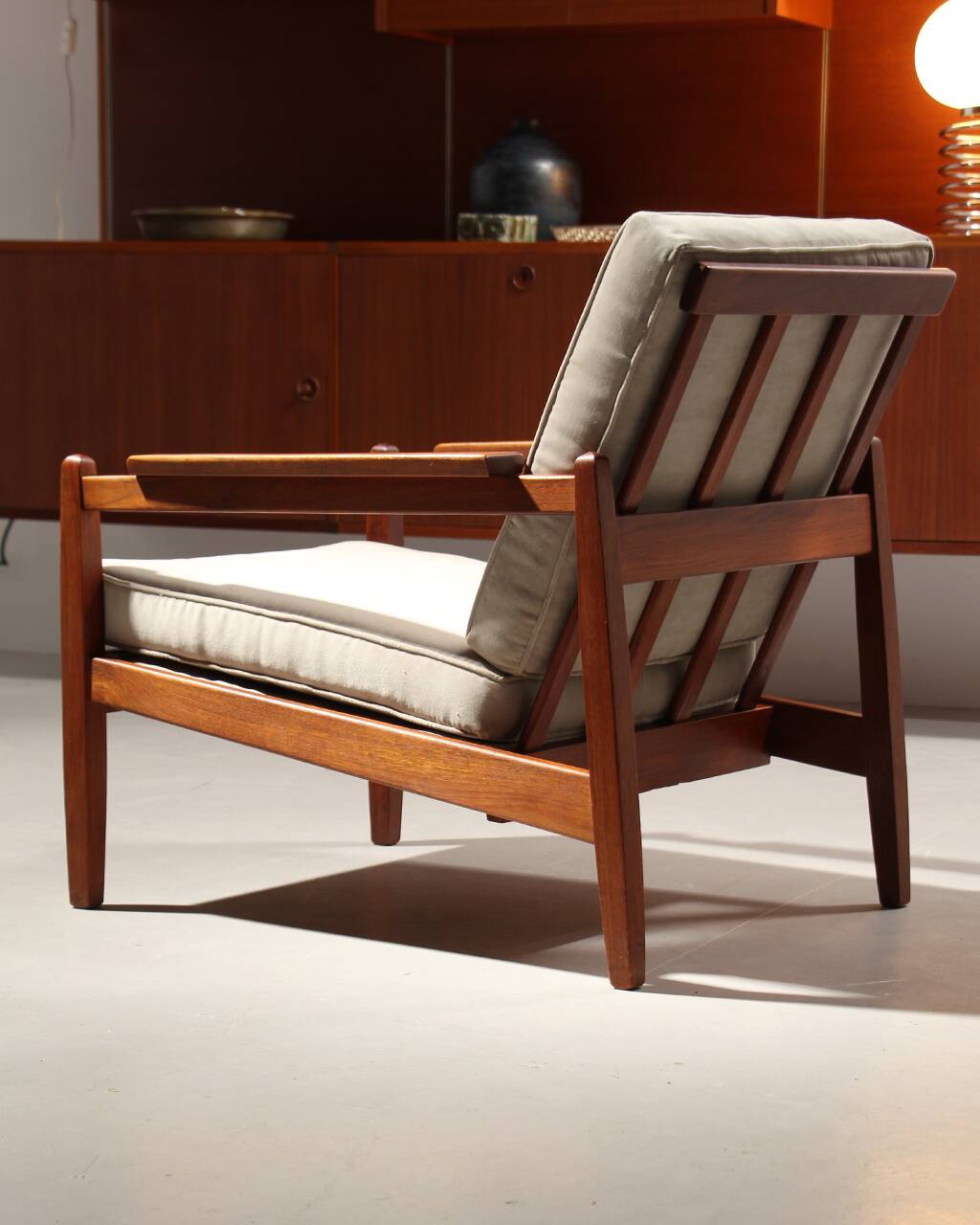 Vintage Scandinavian teak armchair
