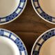 4 hollow plates made of ancient earthenware