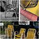 Vintage outdoor chair in webbing, 1960s-70s.