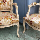 Pair of LXV style armchairs