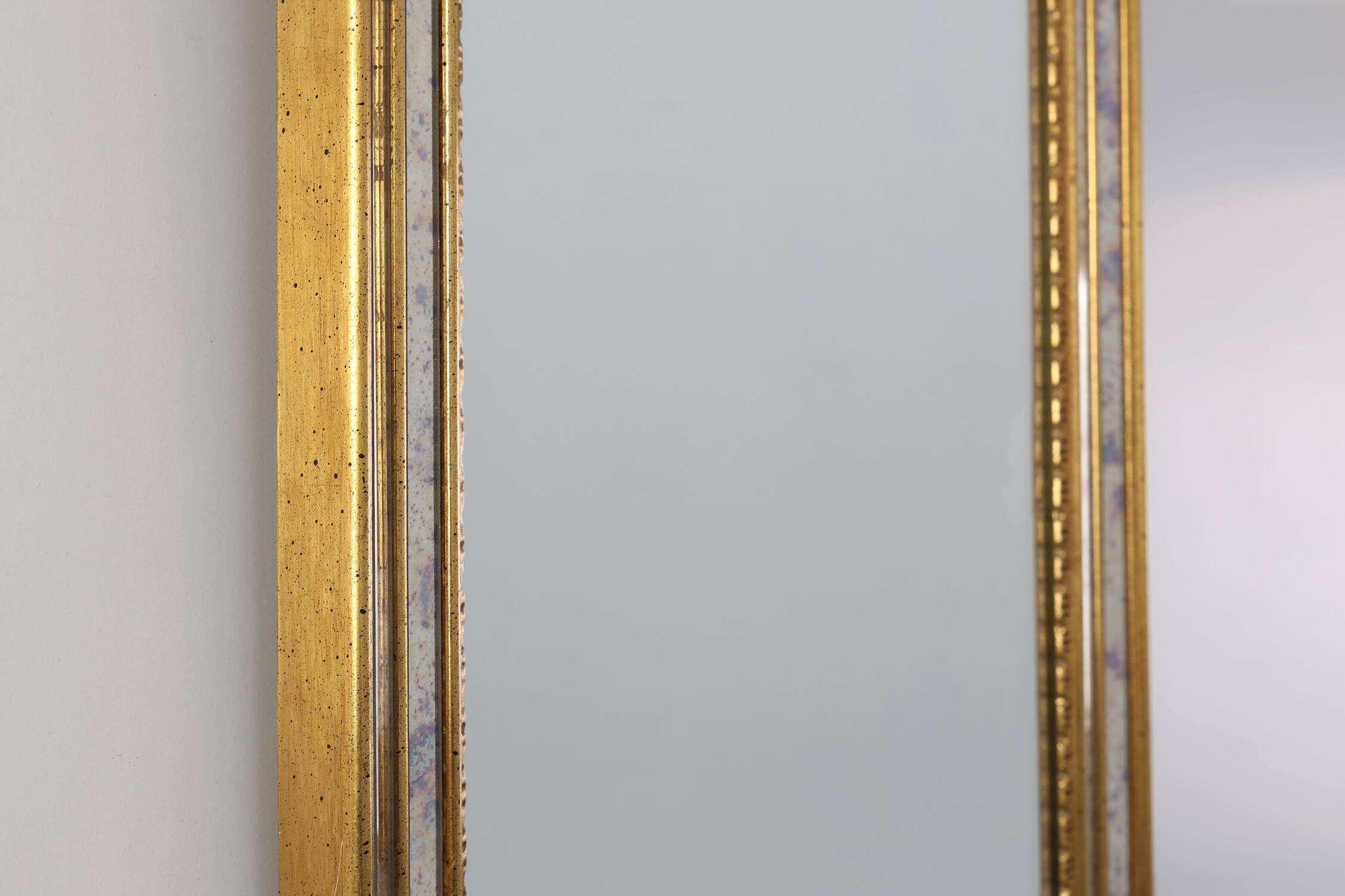 Mid‑Century Modern Gilt Mirror by Deknudt, Belgium, 1970s