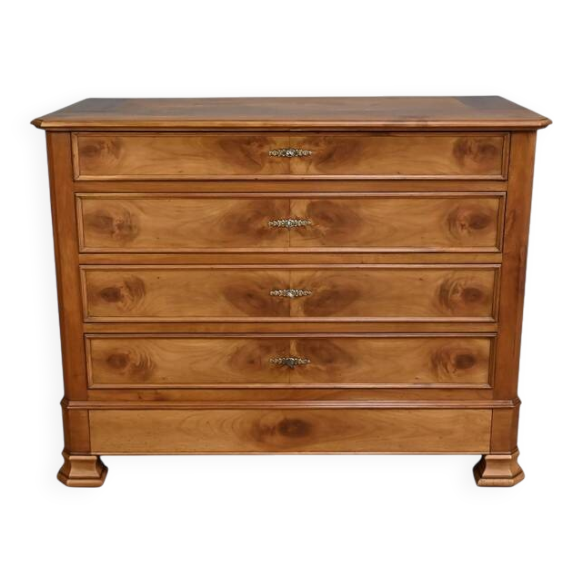 Cherry wood chest of drawers, Louis-Philippe style – 1900