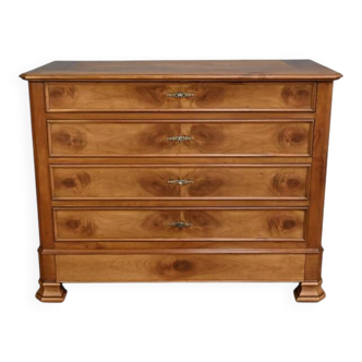 Cherry wood chest of drawers, Louis-Philippe style – 1900