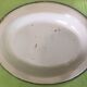 Set of 4 dishes tole enamelled white