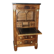 Small Empire walnut secretary from the 19th century