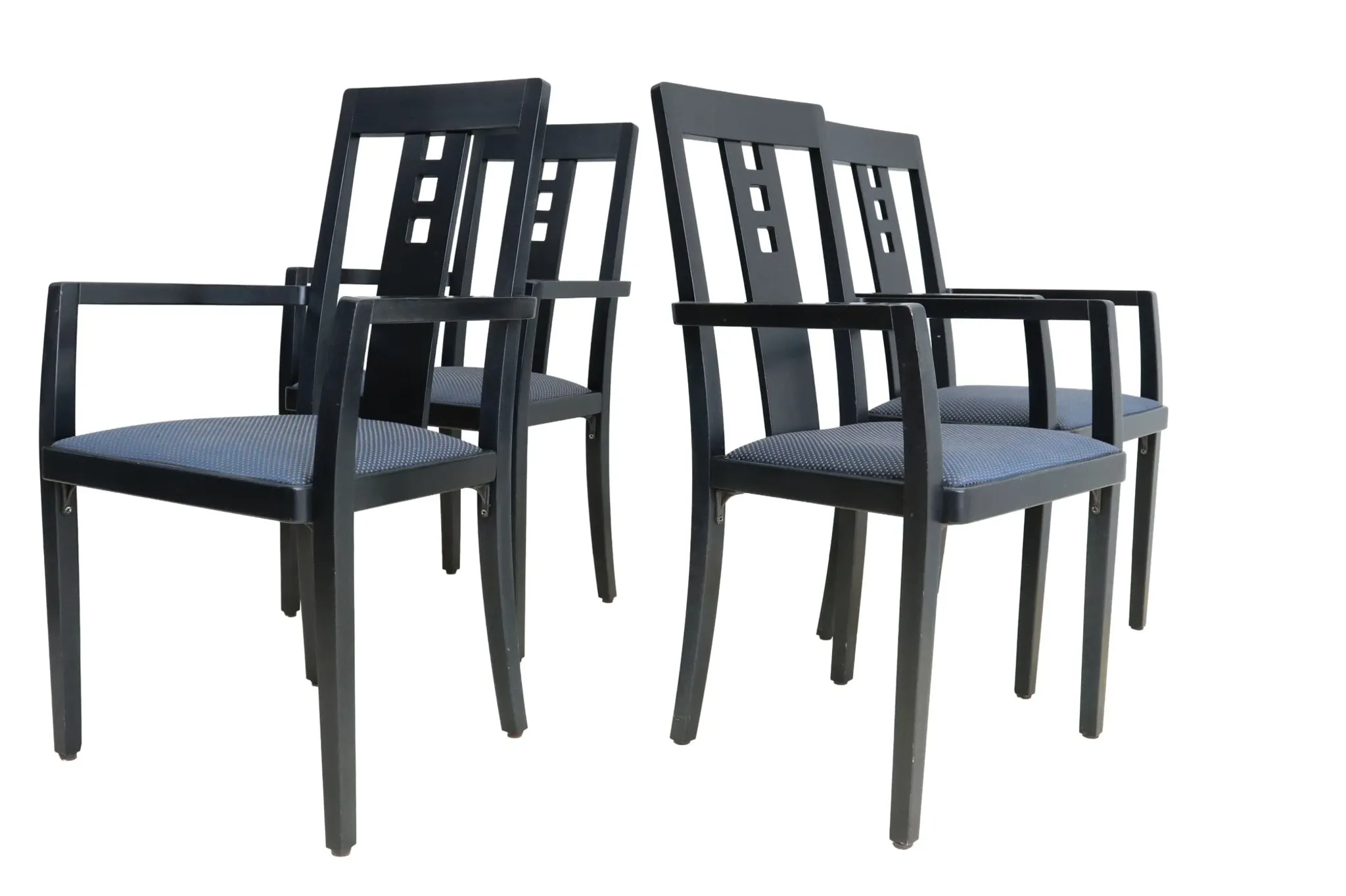 Set of four Thonet 676 PF armchairs designed by Charles Rennie Mackintosh