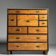 Campaign chest of drawers 19th century