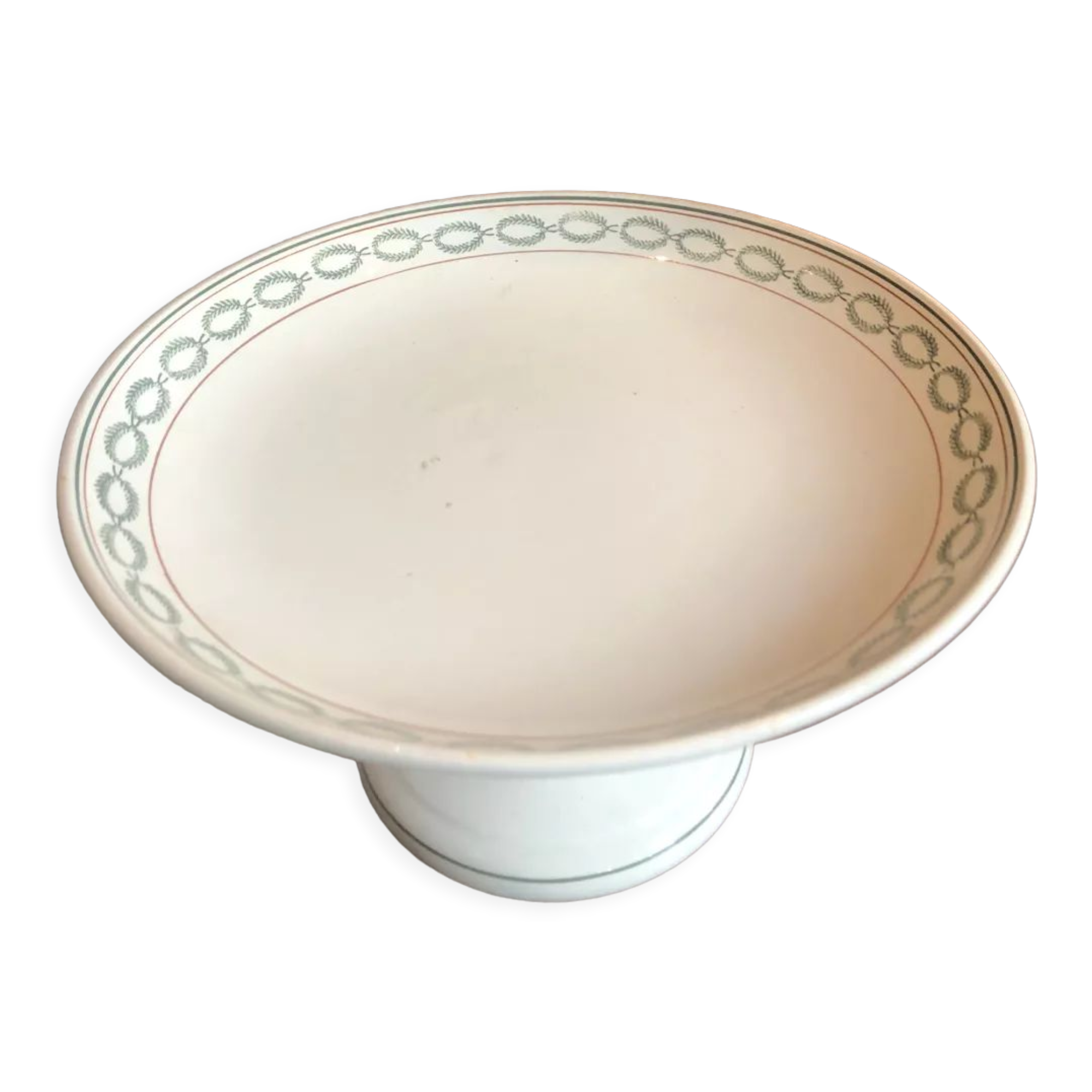 Dish on pedestal Saint Amand