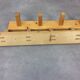 2 pine wall coat racks 4 hooks, chalet decoration
