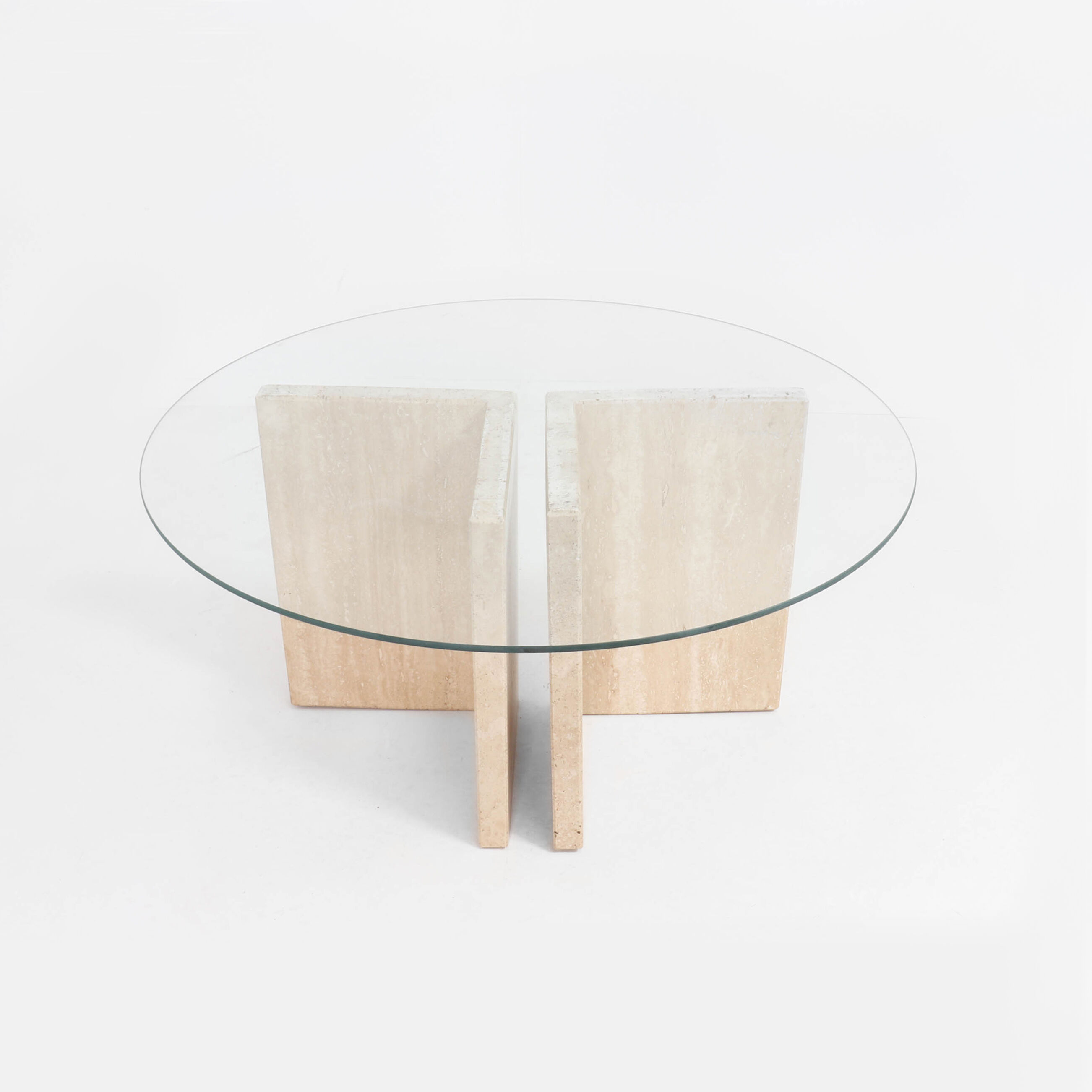 Table d’appoint avec plateau en verre