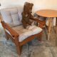 Vintage Danish armchair 1980's in pine
