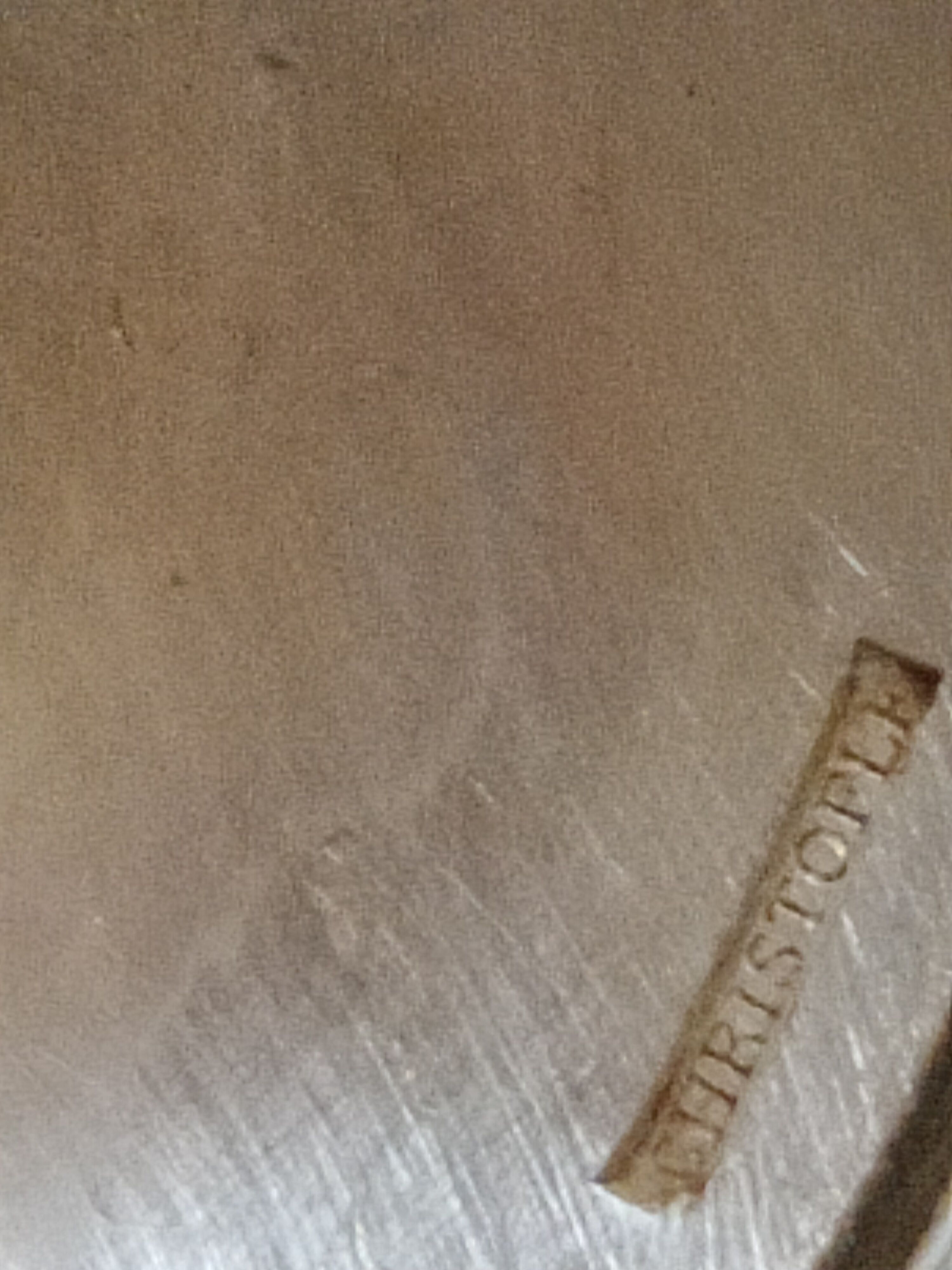 7 forks silver plated baguette christofle monogram J C before 1930
