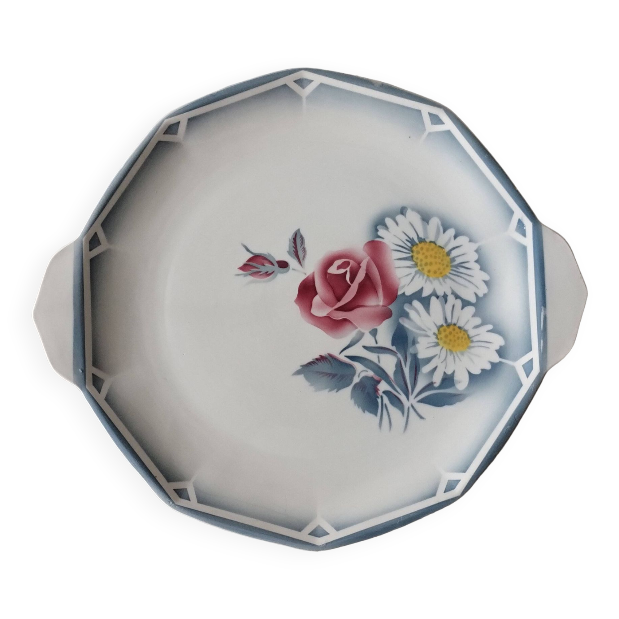 Earthenware dish oscar digoin sarreguemines